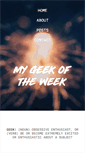 Mobile Screenshot of mygeekoftheweek.com