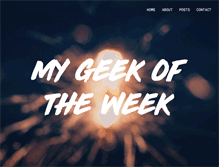 Tablet Screenshot of mygeekoftheweek.com